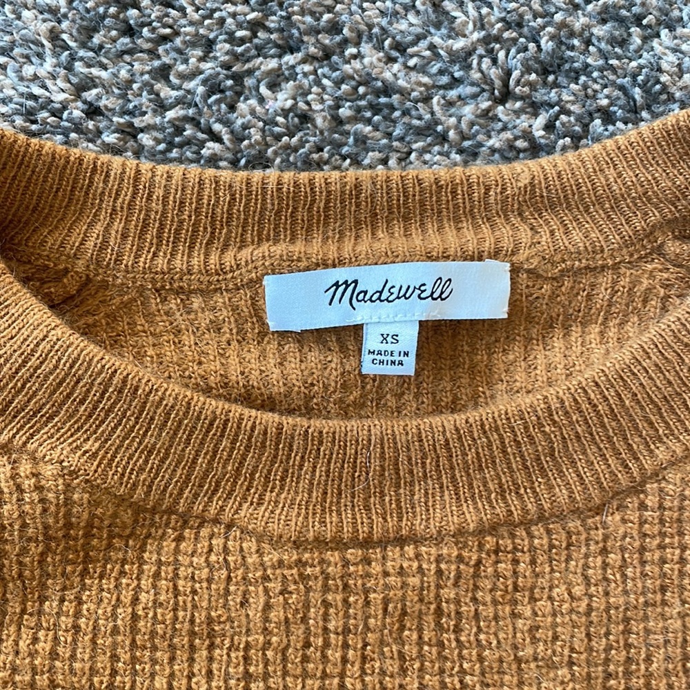 Madewell Jane Waffle Stitch Sweater View 5